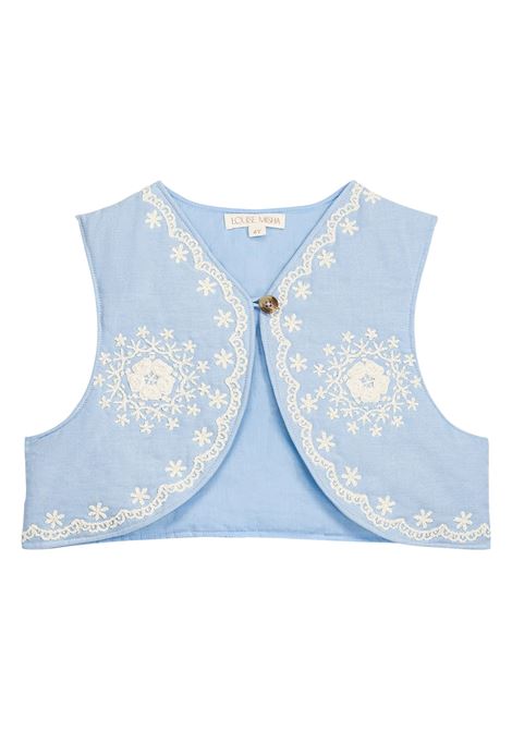 Gilet con ricamo LOUISE MISHA KIDS | V0058KOXFORD BLUE
